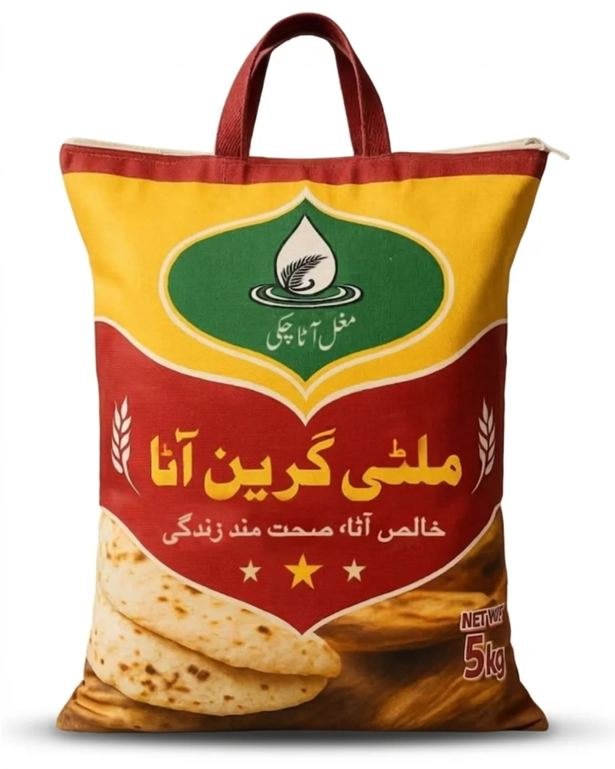 Packing of the product - Zarfoni Multigrain Atta/Flour 5kg